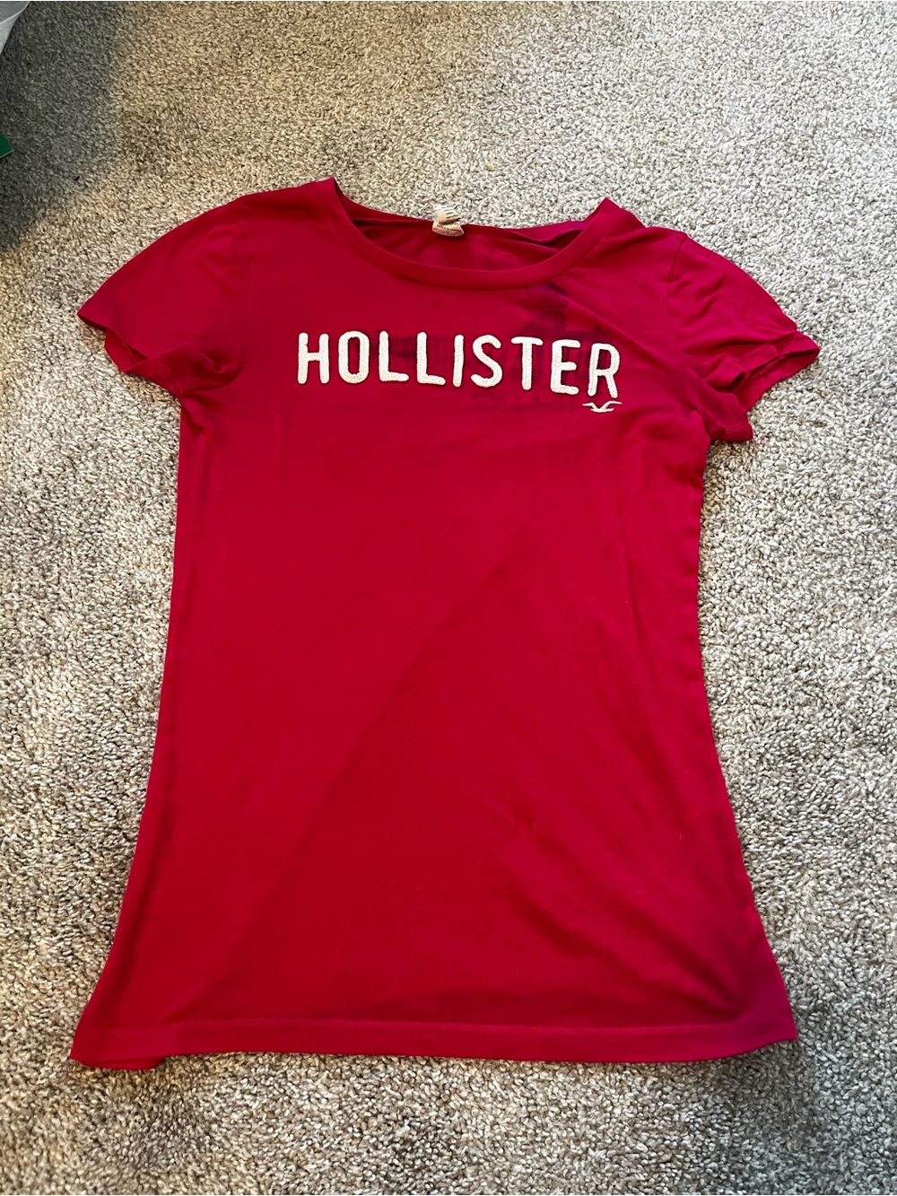 Hollister Hot Pink Short Sleeve Logo Graphic Tee